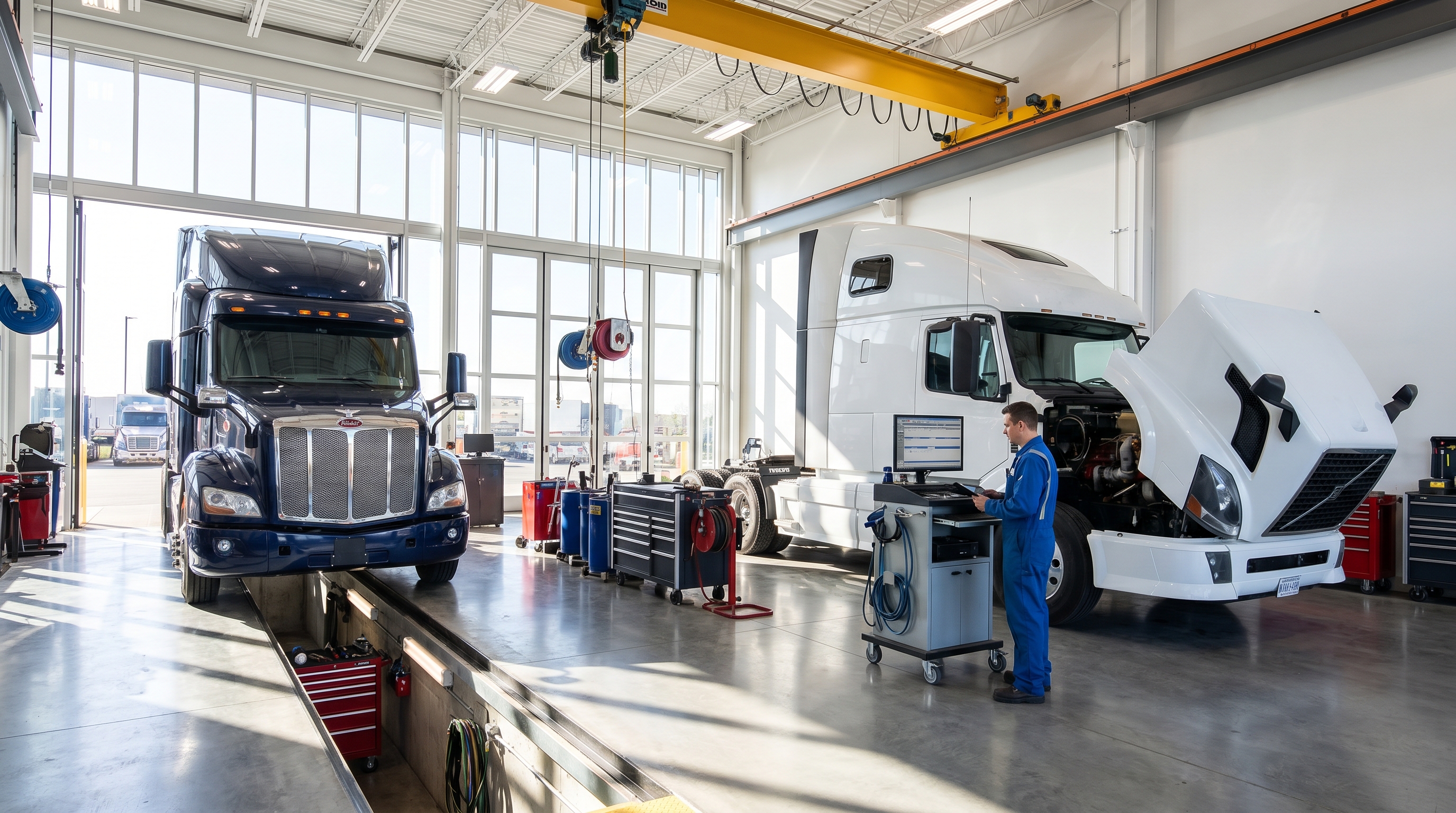 Premium truck repair workshop